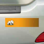 Westie Designer - Gepersonaliseerd Bumpersticker (Op auto)