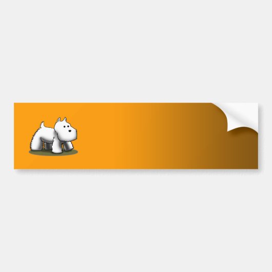 Westie Designer - Gepersonaliseerd Bumpersticker (Voorkant)