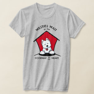 Westie Deur naar mijn hart T-shirt