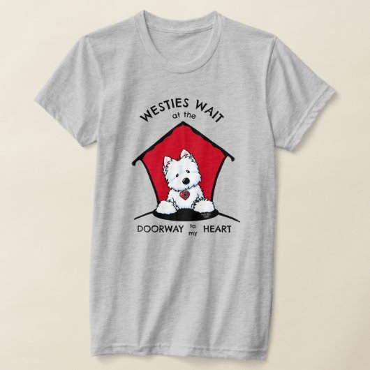 Westie Deur naar mijn hart T-shirt (Laagn)