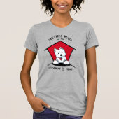 Westie Deur naar mijn hart T-shirt (Voorkant)