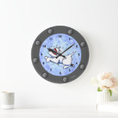Westie Diver Porthole Wall Clock Grote Klok (Huis)