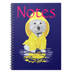 Westie Dog April Showers Notitieboek