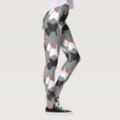 Westie Dog Art Leggings (Rechts)