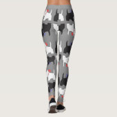 Westie Dog Art Leggings (Achterkant)