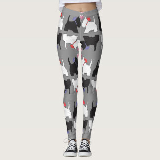 Westie Dog Art Leggings