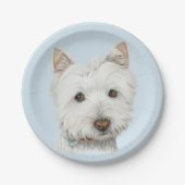 Westie Dog Art Paper Bord (Voorkant)