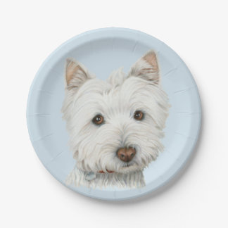 Westie Dog Art Paper Bord