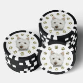 Westie Dog Art Poker Chips (Opstapeling)