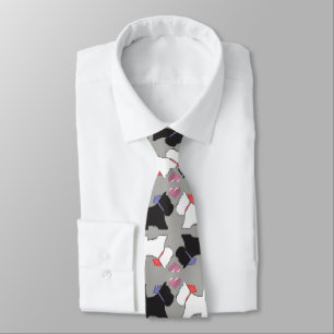 Westie Dog Art Stropdas