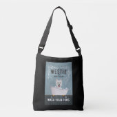 Westie Dog Bath Soap West Highland White Terrier Crossbody Tas (Voorkant)