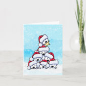 Westie Dog Christmas Tree  Kaart (Voorkant)