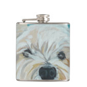 Westie Dog Flask Heupfles (Voorkant)