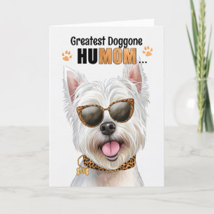 Westie Dog Greatest HuMOM Moederdag Feestdagen Kaart