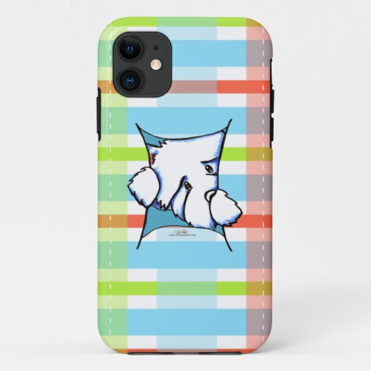 Westie Dog Inside Play Case-Mate iPhone Case (Achterkant)