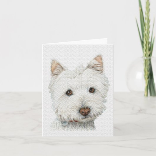 Westie Dog Kaart (Voorkant)
