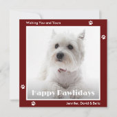 Westie Dog Kaarten voor kerstmis (Voorkant)