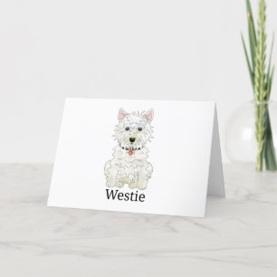 Westie Dog l Feestdagen Kaart