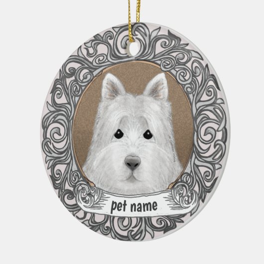 Westie Dog Loving Memory ornament (Links)