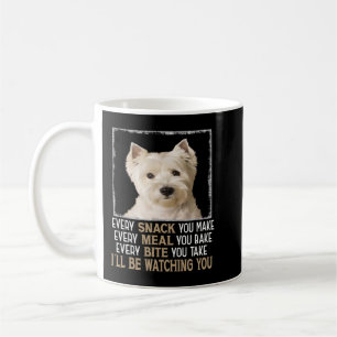 Westie Dog Meme Elke Snack die je maakt, zal Watch Koffiemok