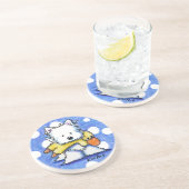 Westie Dog met Speelgoed Onderzetter (Zijkant)