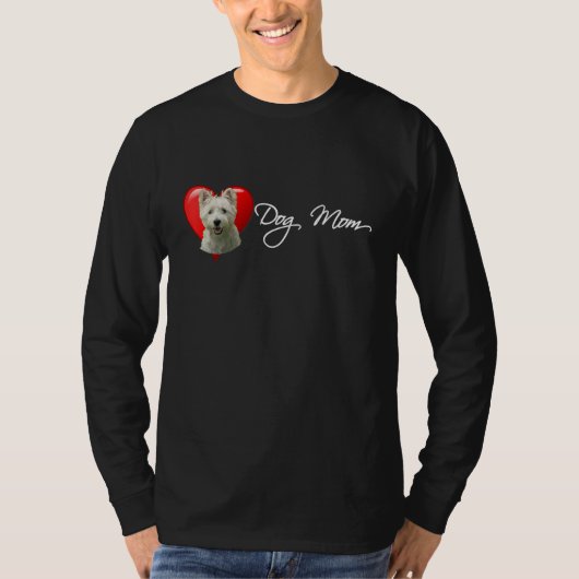Westie Dog Mom T-shirt (Voorkant)