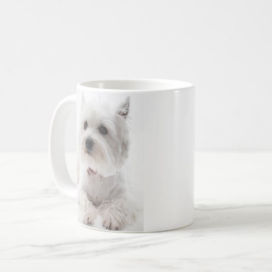 Westie Dog Puppy Mok Coffee Mok Cup (Voorkant links)