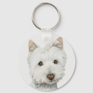 Westie Dog Sleutelhanger