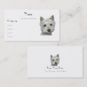 Westie Dog Visitekaartje (Voorkant / Achterkant)