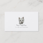 Westie Dog Visitekaartje (Achterkant)