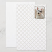 Westie Dog Wearing Black Glasses, Briefpapier (Voorkant / Achterkant)