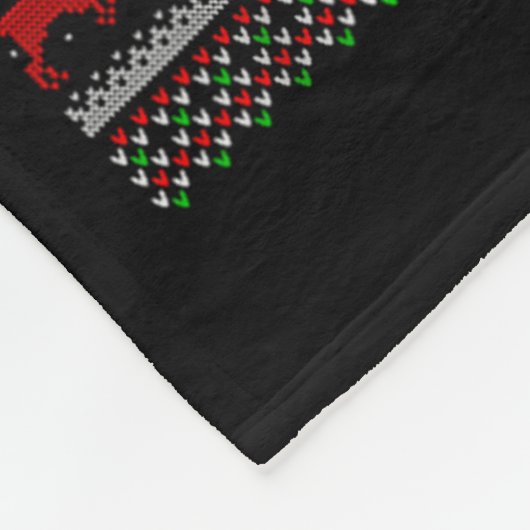 Westie Dog West Highland Terrier Ugly Christmas Sw Fleece Deken (Hoek)