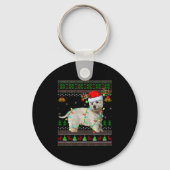 Westie Dog West Highland Terrier Ugly Christmas Sw Sleutelhanger (Voorkant)