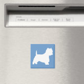 Westie Dog (wit) Magneet (Insitu (Vaatwasser))