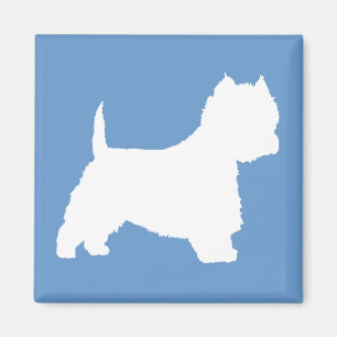 Westie Dog (wit) Magneet