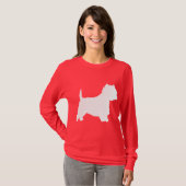 Westie Dog (wit) T-shirt (Voorkant volledig)