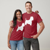 Westie Dog (wit) T-shirt (Unisex)