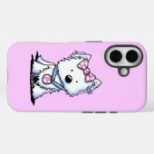Westie Dot Girlie Dog iPhone Case (Achterkant (horizontaal))