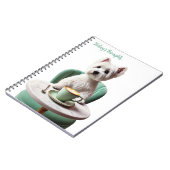 Westie drink latte Journal Notitieboek (Linkerzijde)