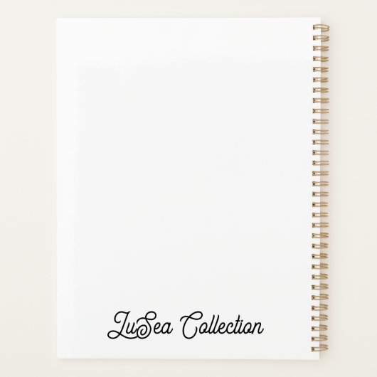 Westie drink latte Planner (Achterkant)