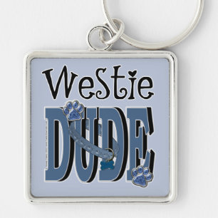Westie DUDE Sleutelhanger