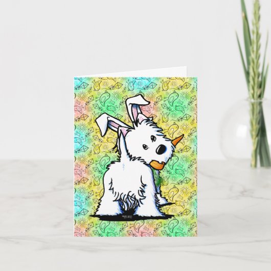 Westie Easter Kaart (Voorkant)