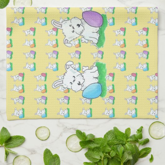 Westie Easter Theedoek (Gevouwen)