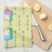 Westie Easter Theedoek (Quarter Fold)