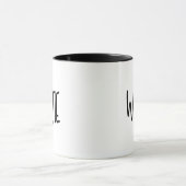 Westie Edgy Stijl Minimalistisch Chic & Leuk Mok (Midden)