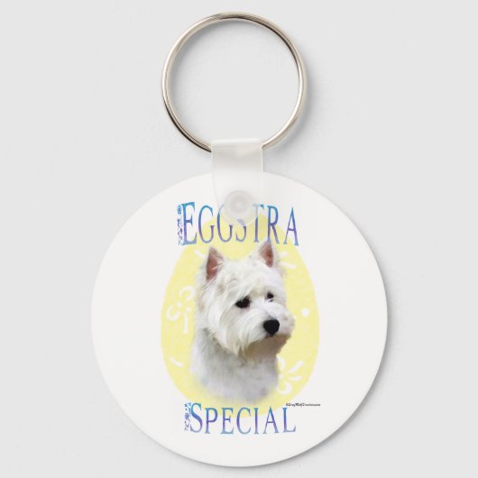 Westie Eggstra Speciale Sleutelhanger (Voorkant)