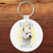 Westie Eggstra Speciale Sleutelhanger (Voorkant)