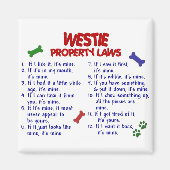 WESTIE-eigendomswetten 2 Magneet (Voorkant)