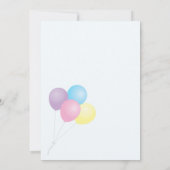 Westie en ballonnen Baby shower Kaart (Achterkant)