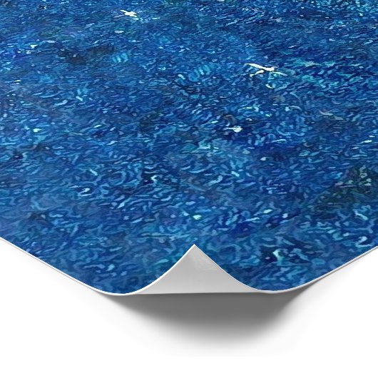 Westie en Full Moon Poster (Hoek)